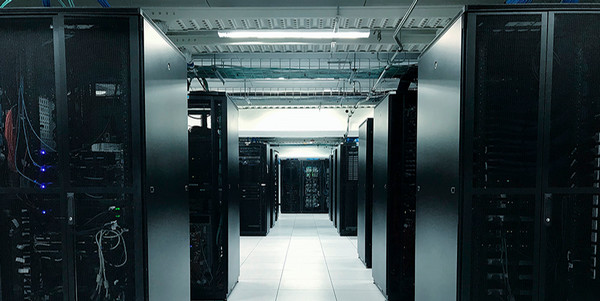 inside of a data center